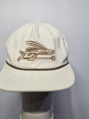 Patagonia Pinstripe Flying Fish Cream Corduroy Snapback Hat